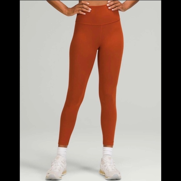 NWT Lululemon Wunder Train HR Tight 25" Plus Sz 20 Aztec Brick Red - Picture 1 of 4